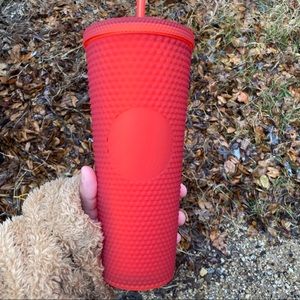 Starbucks 2021 Matte Red Studded Tumbler
